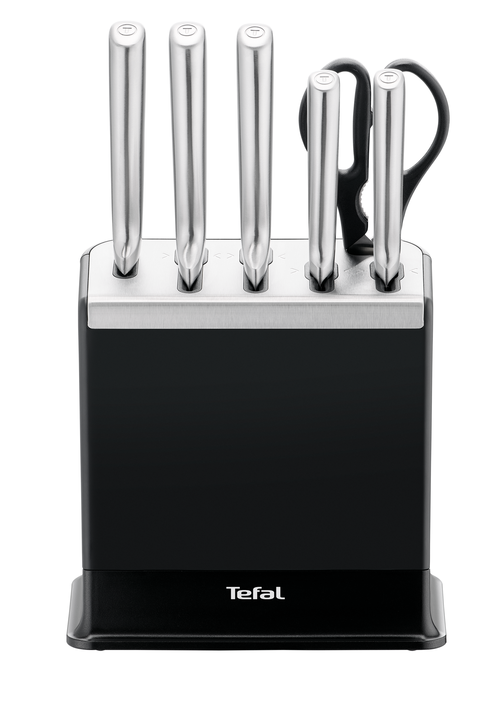 EverSharp K2977S44 Set de 6 couteaux + bloc à couteau avec aiguiseur intégré