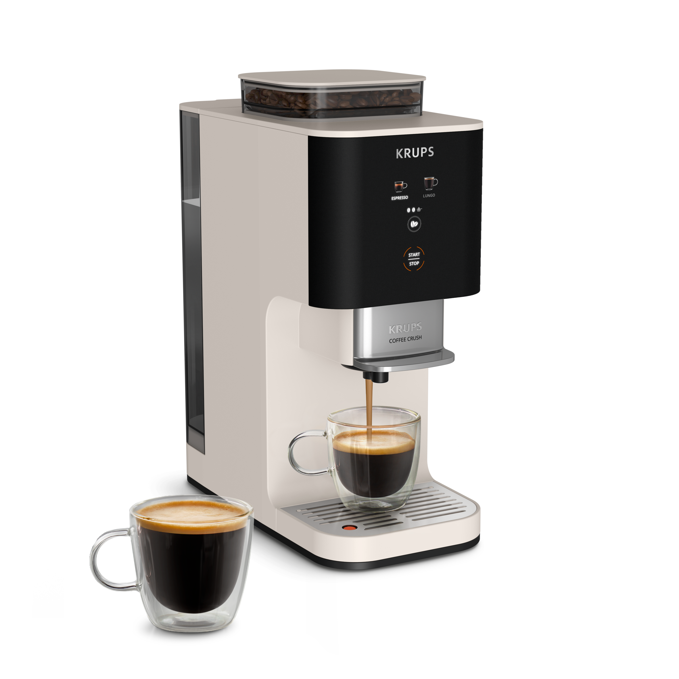 Coffee Crush, Machine à café à grains automatique, Design compact