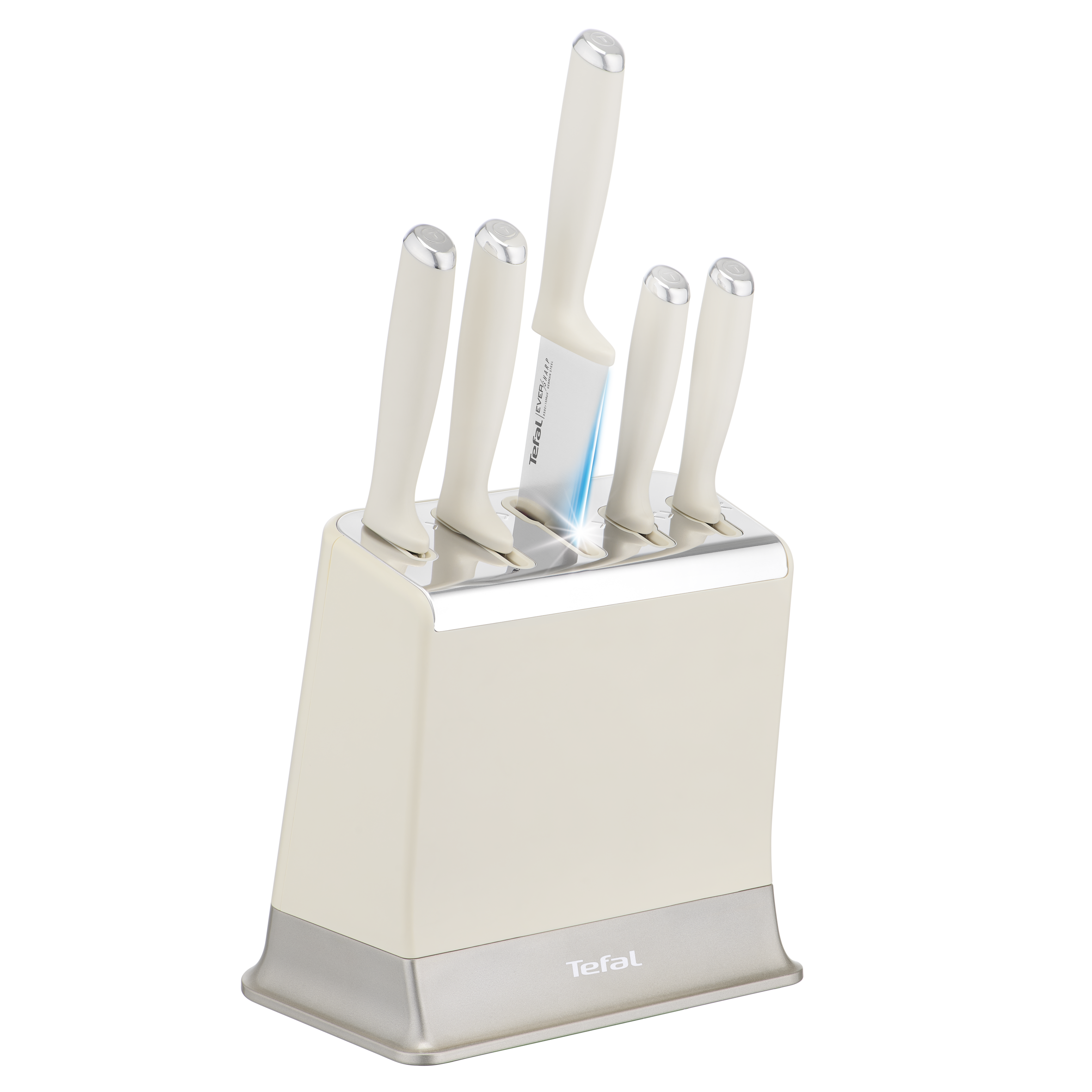 EverSharp Pro K2979644 Set de 5 couteaux + bloc à couteau aiguiseur 