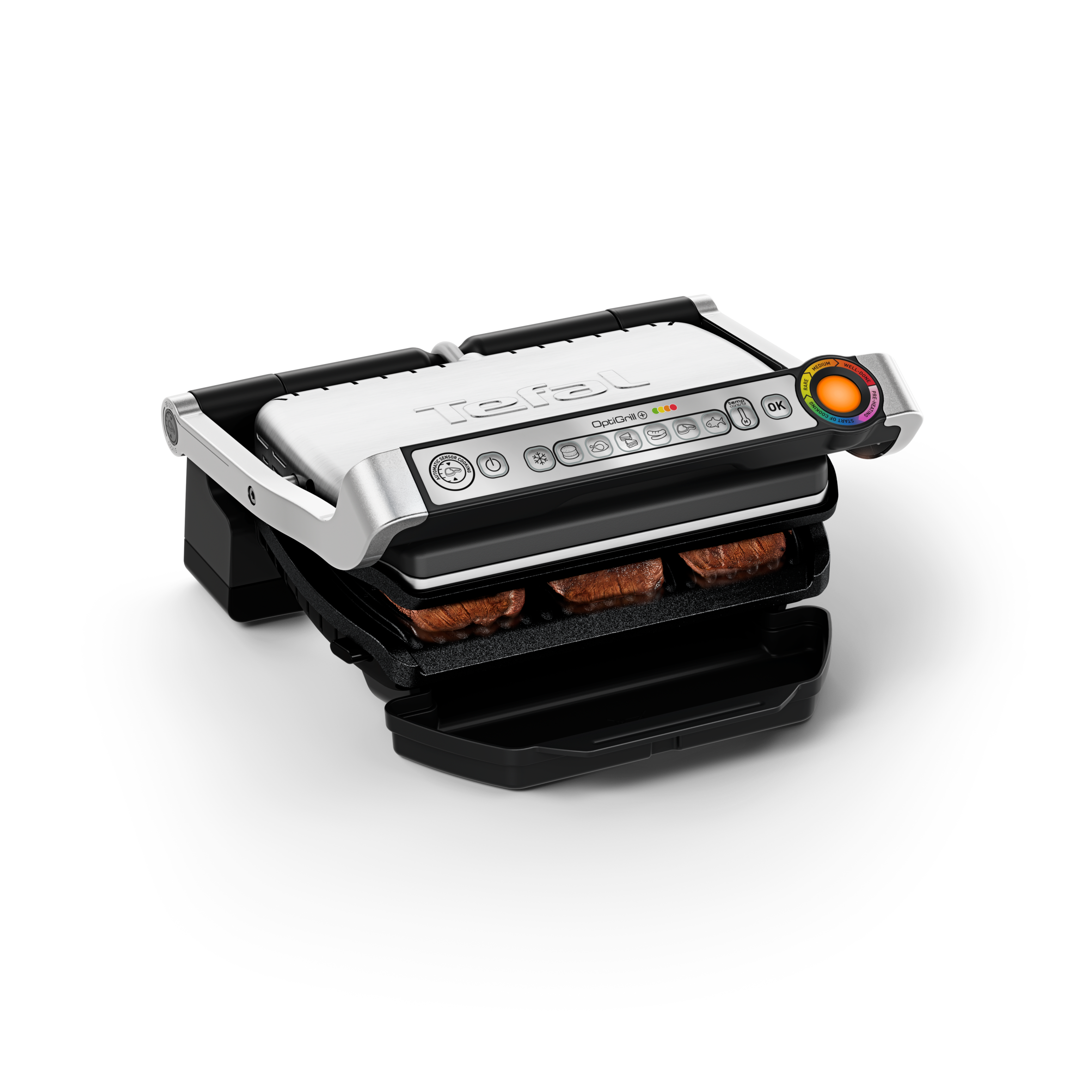 Optigrill +, Intelligent Contact Grill, Perfect Results, Cooking Sensor