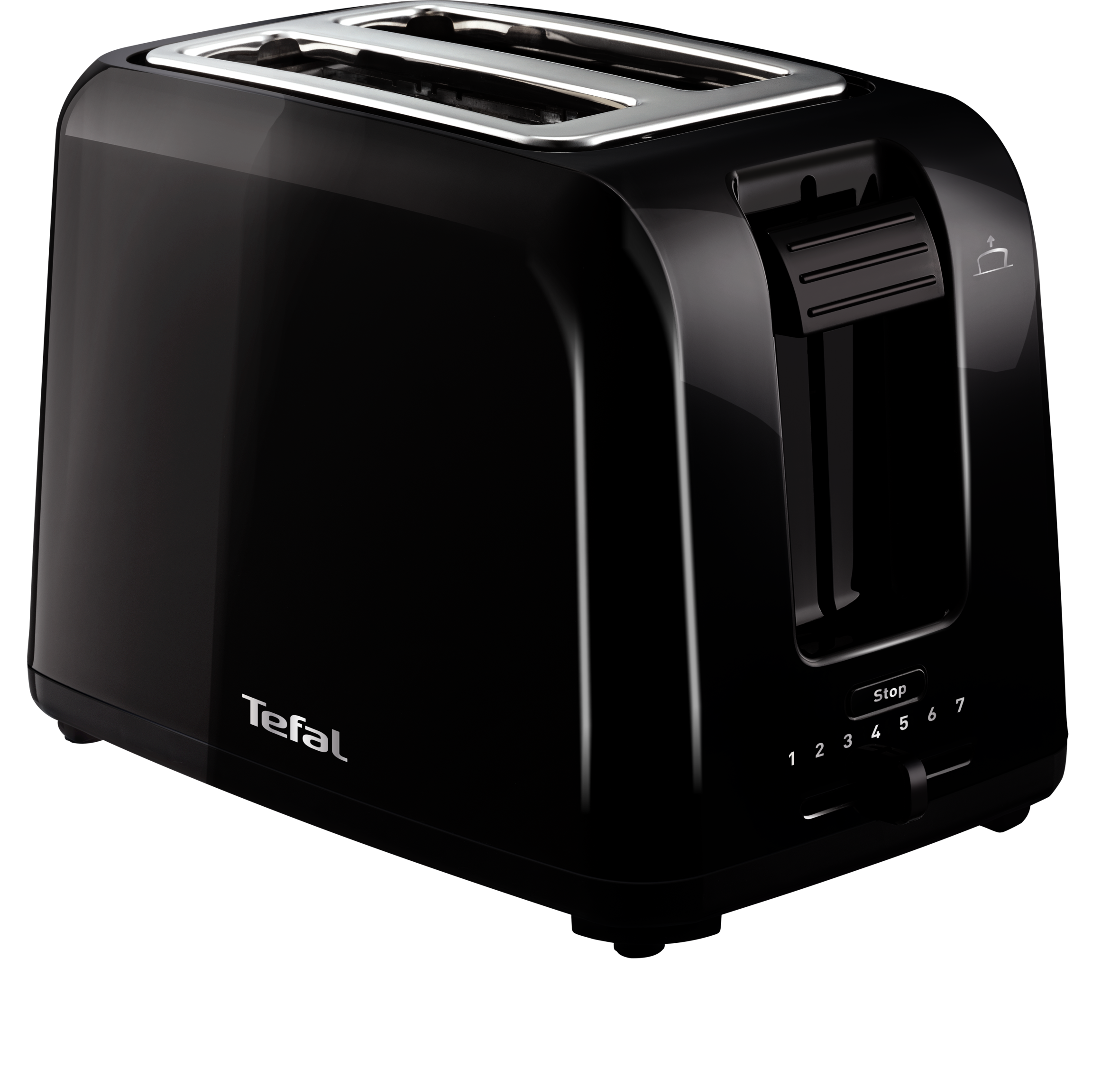 Vita 2-Slot Toaster, Breakfast Appliance, Removable Crumb Tray, Black
