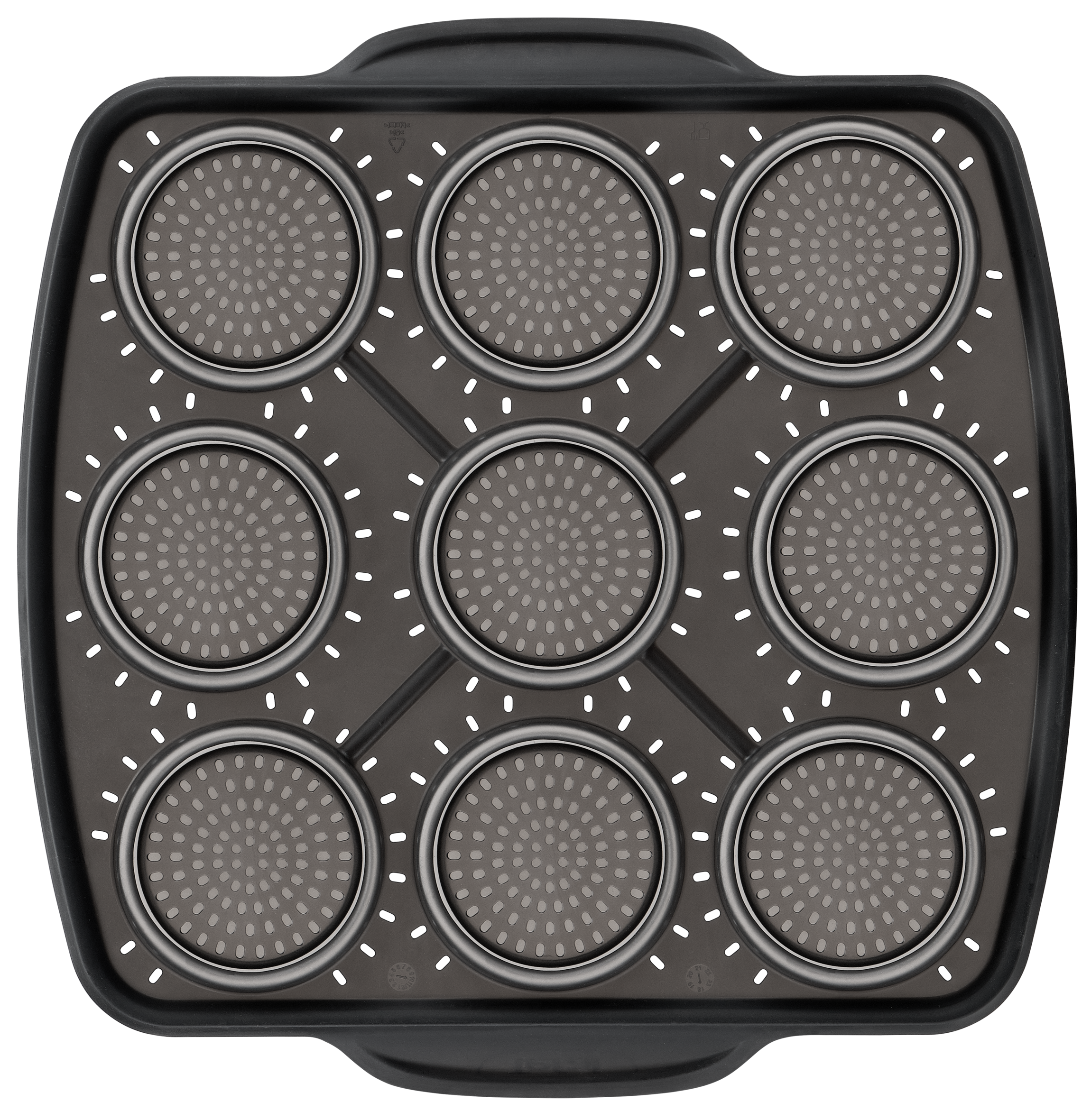 CrispyBake J4174714 Moule à 9 muffins silicone