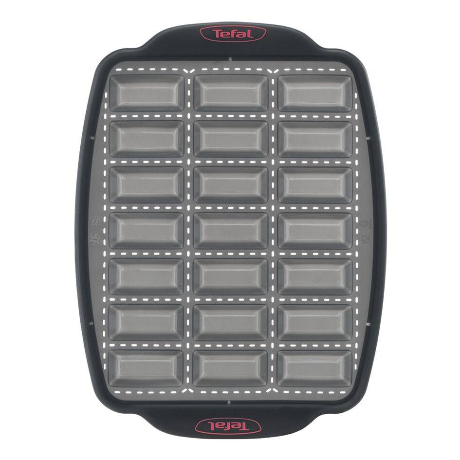 CrispyBake J4171314 21 mini reepvormpjes silicone