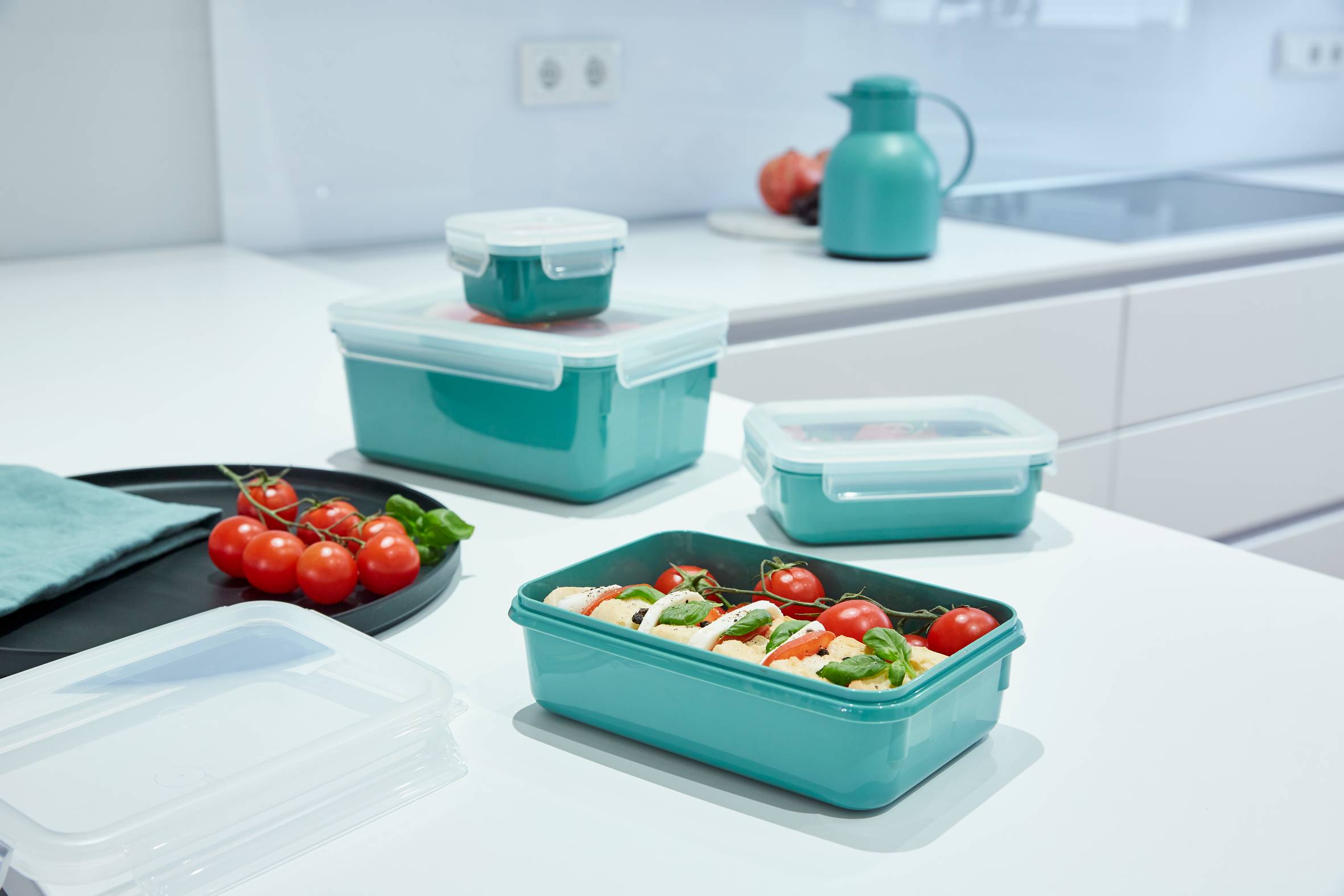 MasterSeal Color N1031010 Set de 4 boîtes de conservation - 0,20L / 0,55L / 0,80L / 2,2L