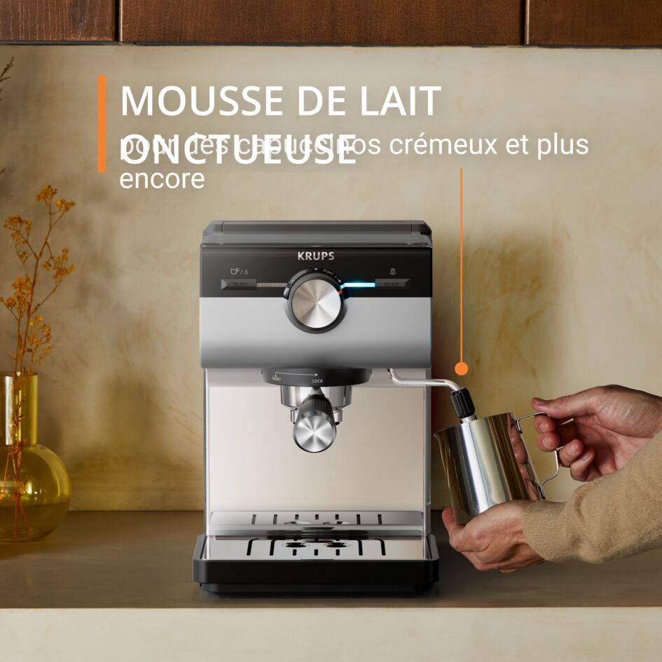 Authentic+ Inox XP384E Machine à espresso manuelle