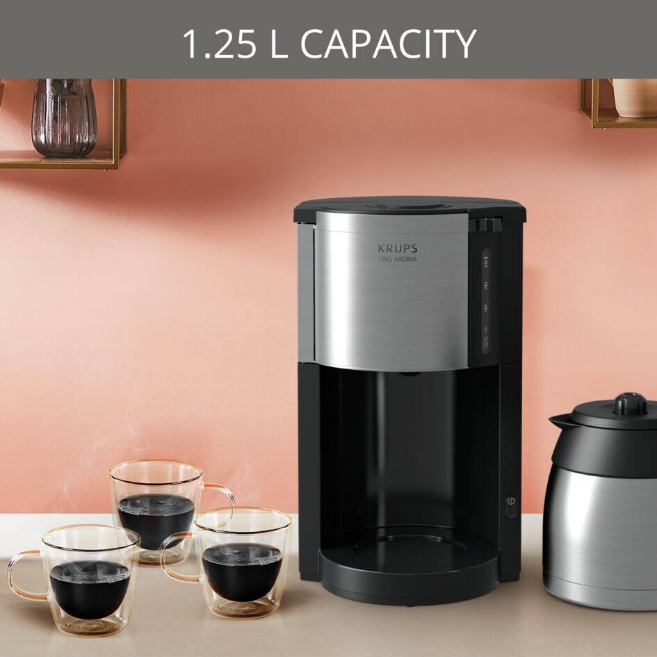 Pro Aroma KM305D10 Cafetière à filtre - 15 tasses - Thermos