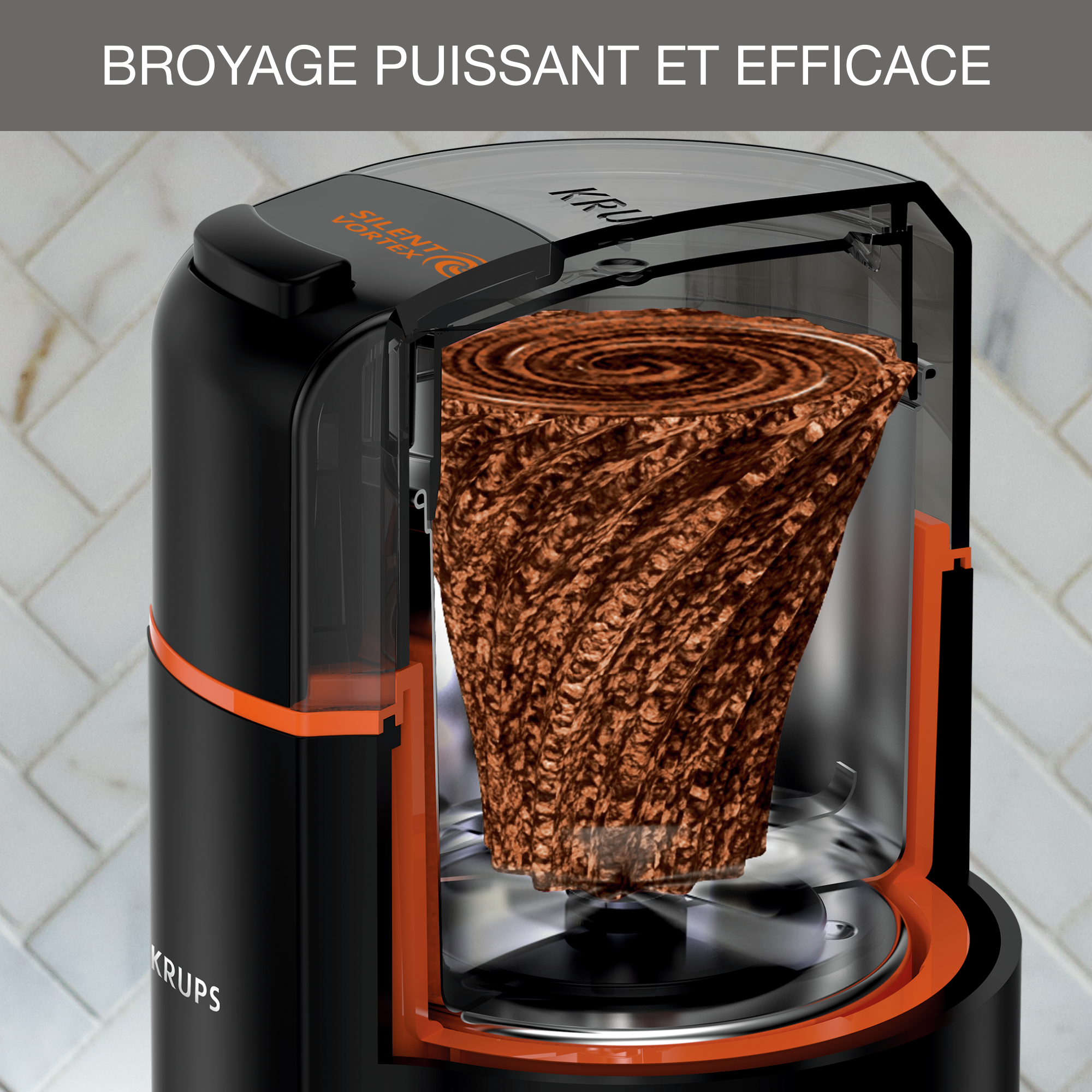 Silent Vortex GX332810 Broyeur à grain - capacité 12 tasses