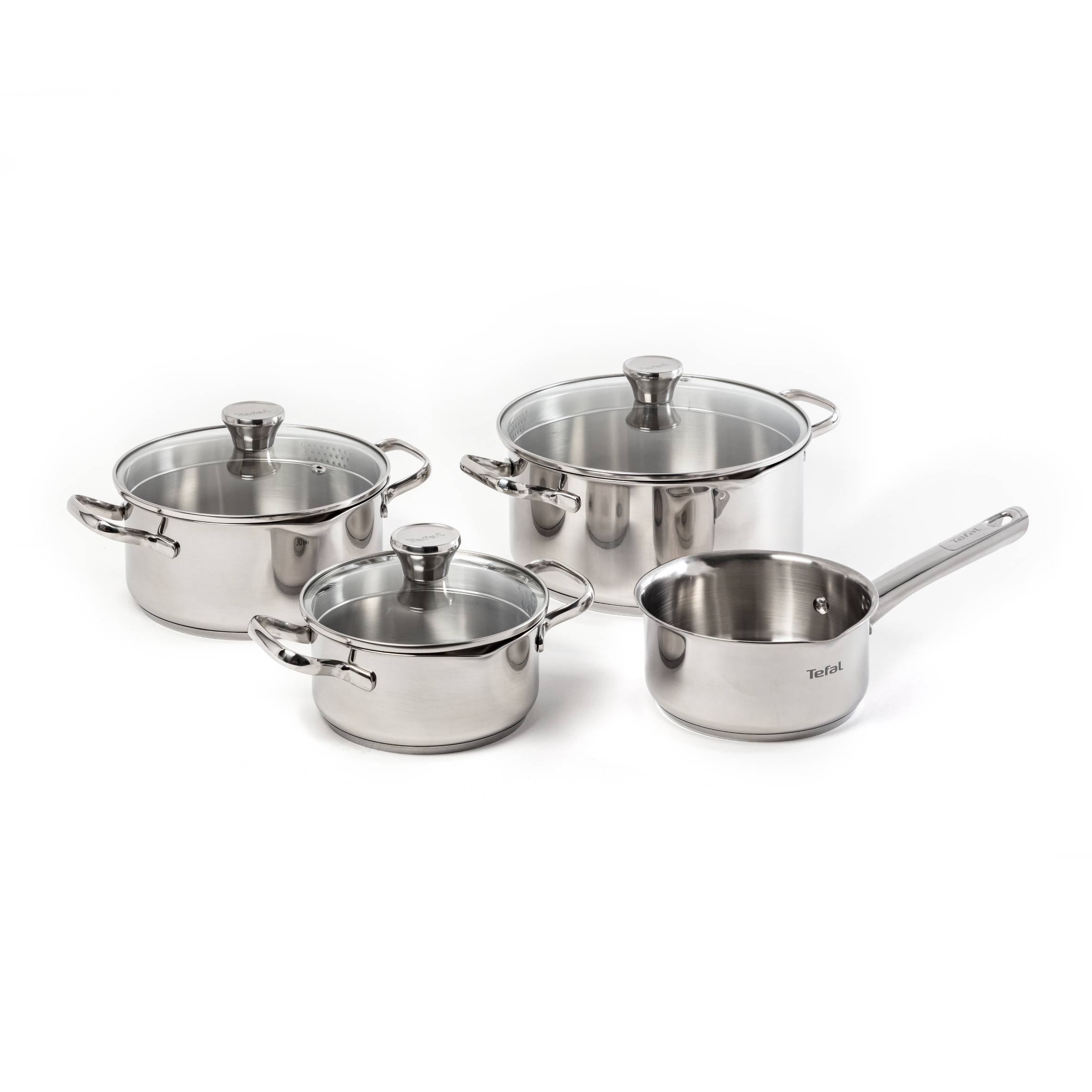 Duetto A705A835 Set inox de poêlon 16cm + 3 casseroles 16/20/24 cm + 3 couvercles