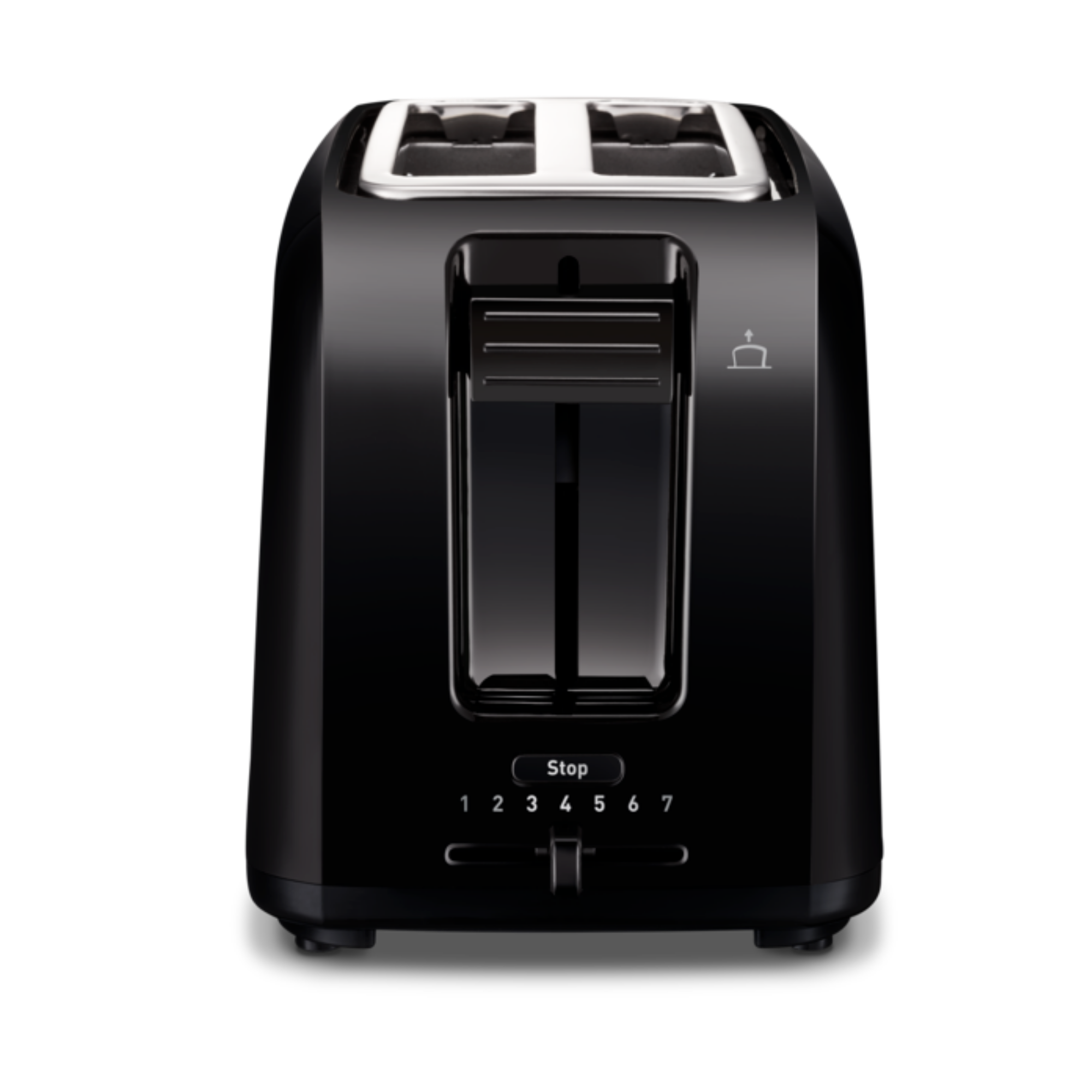 Vita 2-Slot Toaster, Breakfast Appliance, Removable Crumb Tray, Black