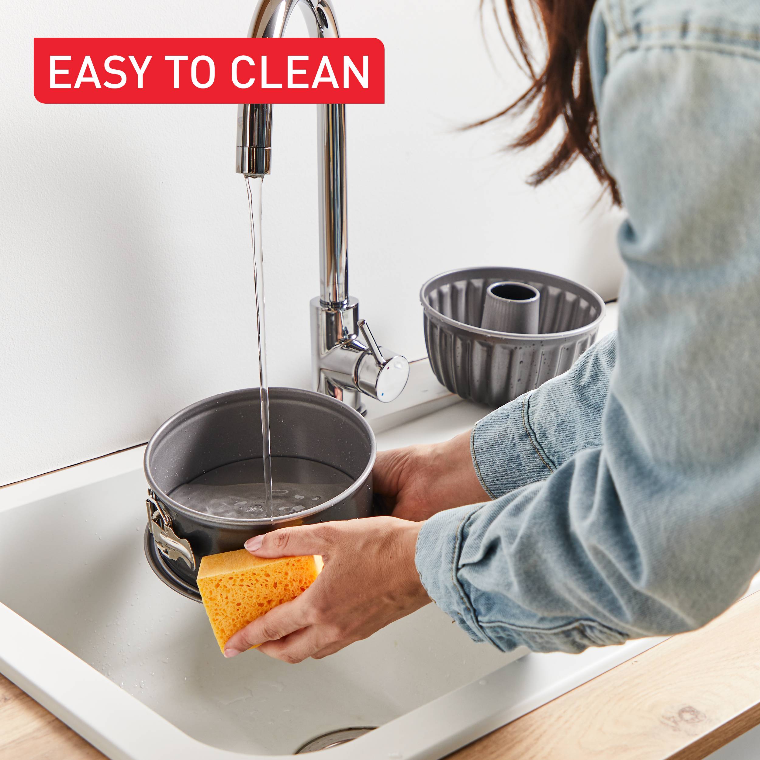 Easy Release J176S204 Set de 2 moules à gâteaux pour air fryer