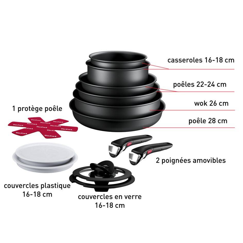 Ingenio Eco Resist L3979542 Set 13 pièces - Induction