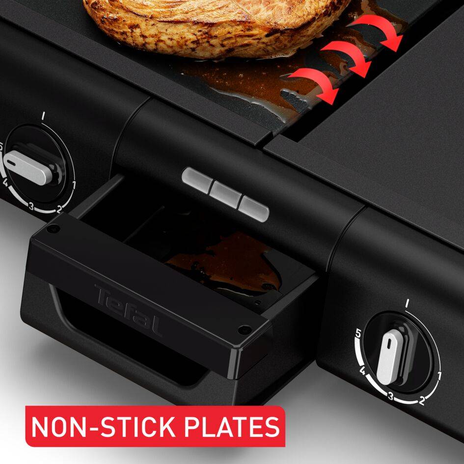 Family Flavor TG805N10 Plancha & Grill - 2400W - 37x53 cm