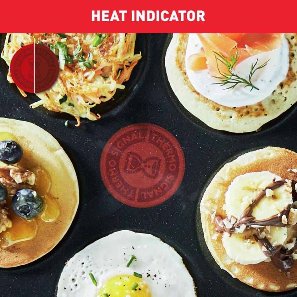 Bonne Maman E2360014 Pancake-pan - 27 cm - 5 Amerikaanse pancakes - Inductie