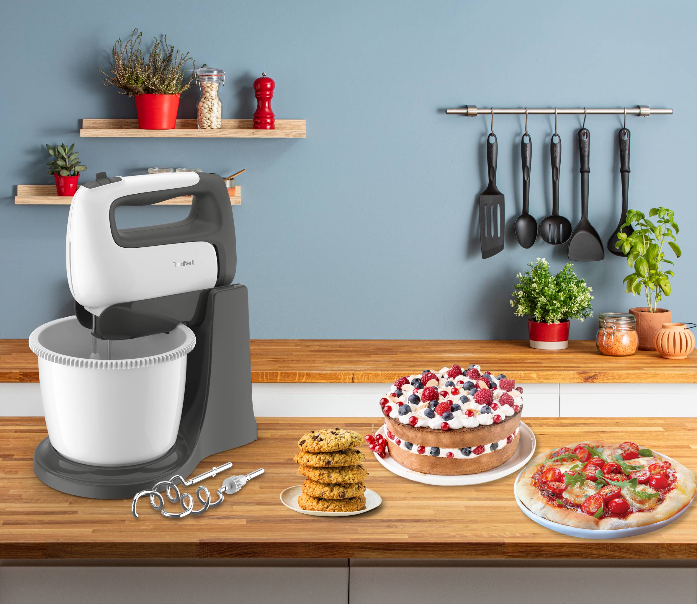 Prep'Mix+ HT464138 Handmixer + Deeghaken + Patisseriekom