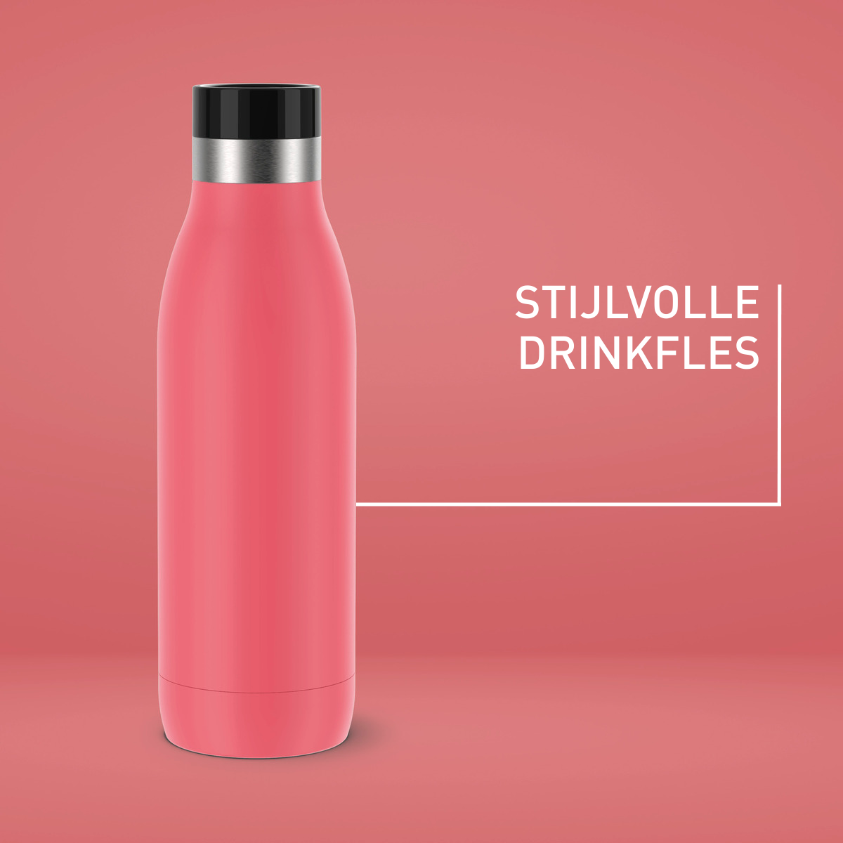 Bludrop Basic N3110410 Drinkfles - 0,5L - Koraal