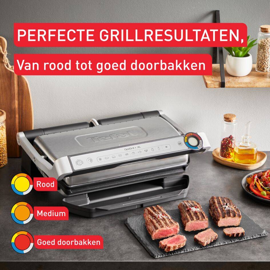 OptiGrill+ XL GC728D10 Intelligente Grill - 9 programma's