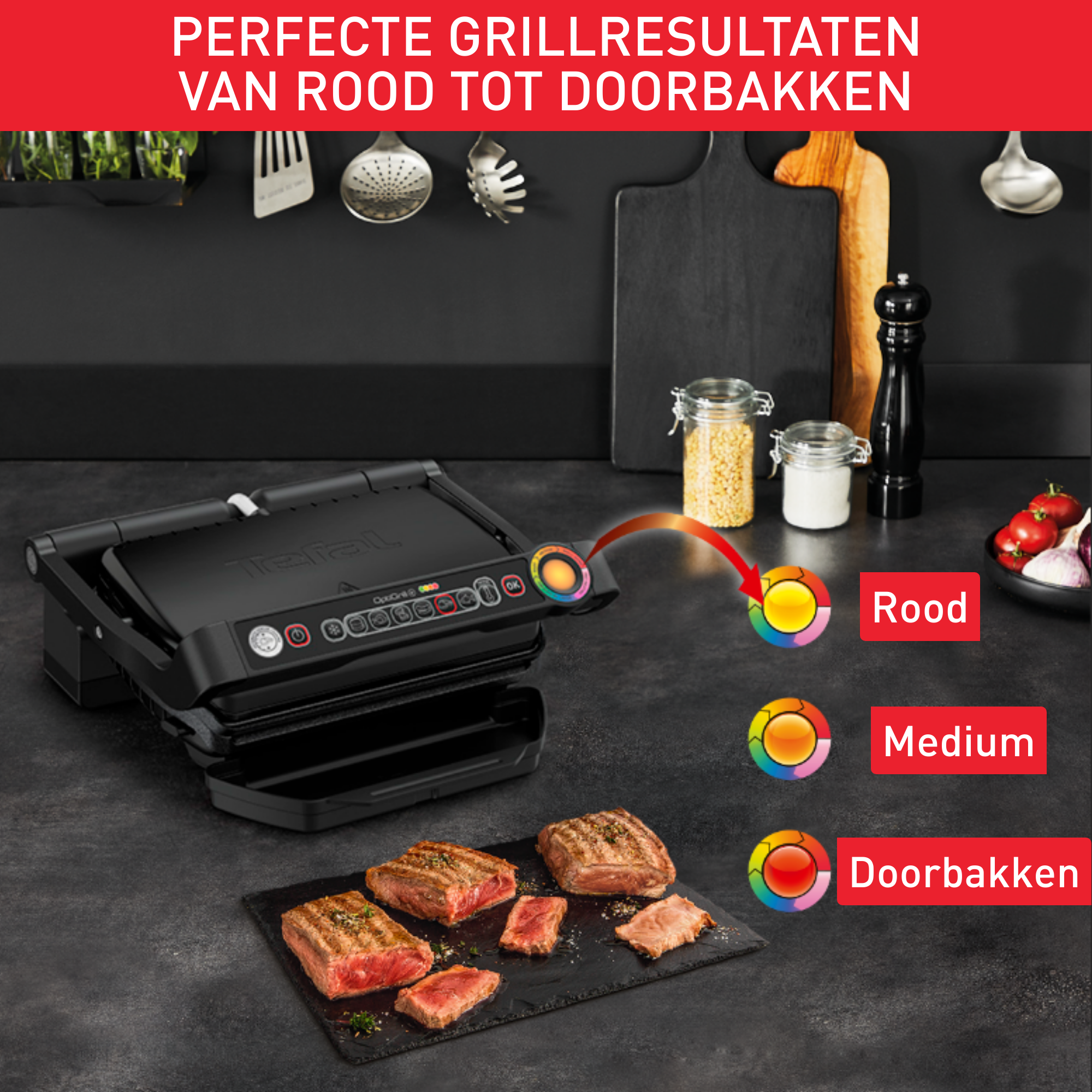 OptiGrill+ XL Snacking GC724D12 Intelligente Grill - 9 programma's