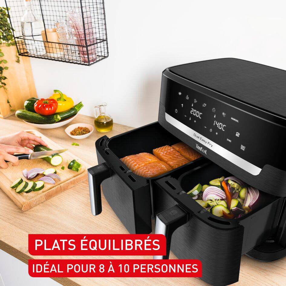 Easy Fry & Grill XXL EY9428  Dual Air Fryer - 7 programmes - 11L