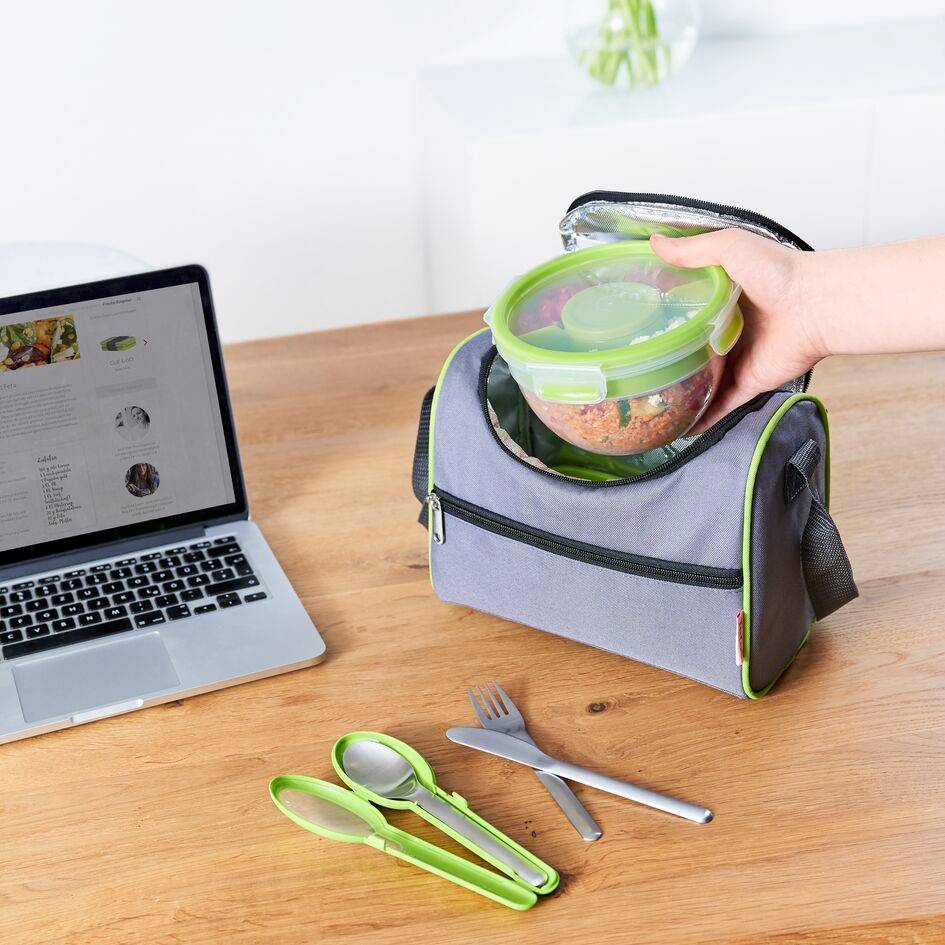 Masterseal & Go K3100112 Boîte de conservation Salad box + 2 compartiments amovibles - 1L