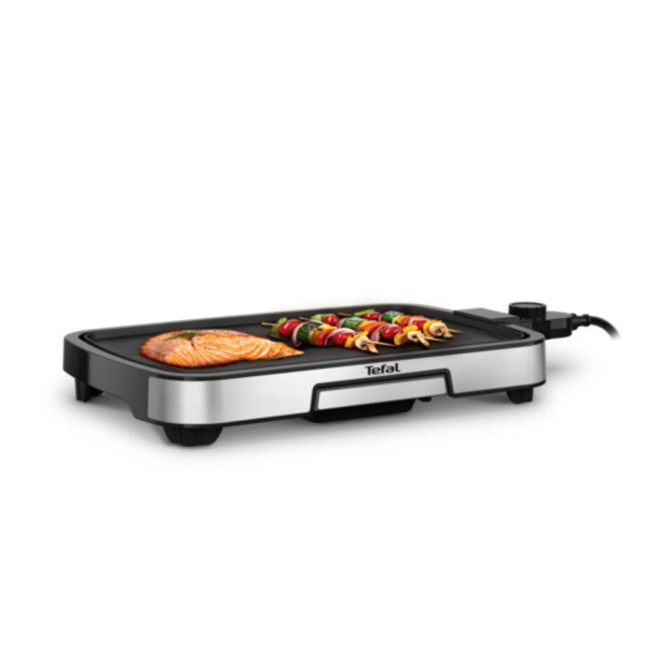 Plancha Inox, elektrische plancha, 6 personen, antiaanbaklaag