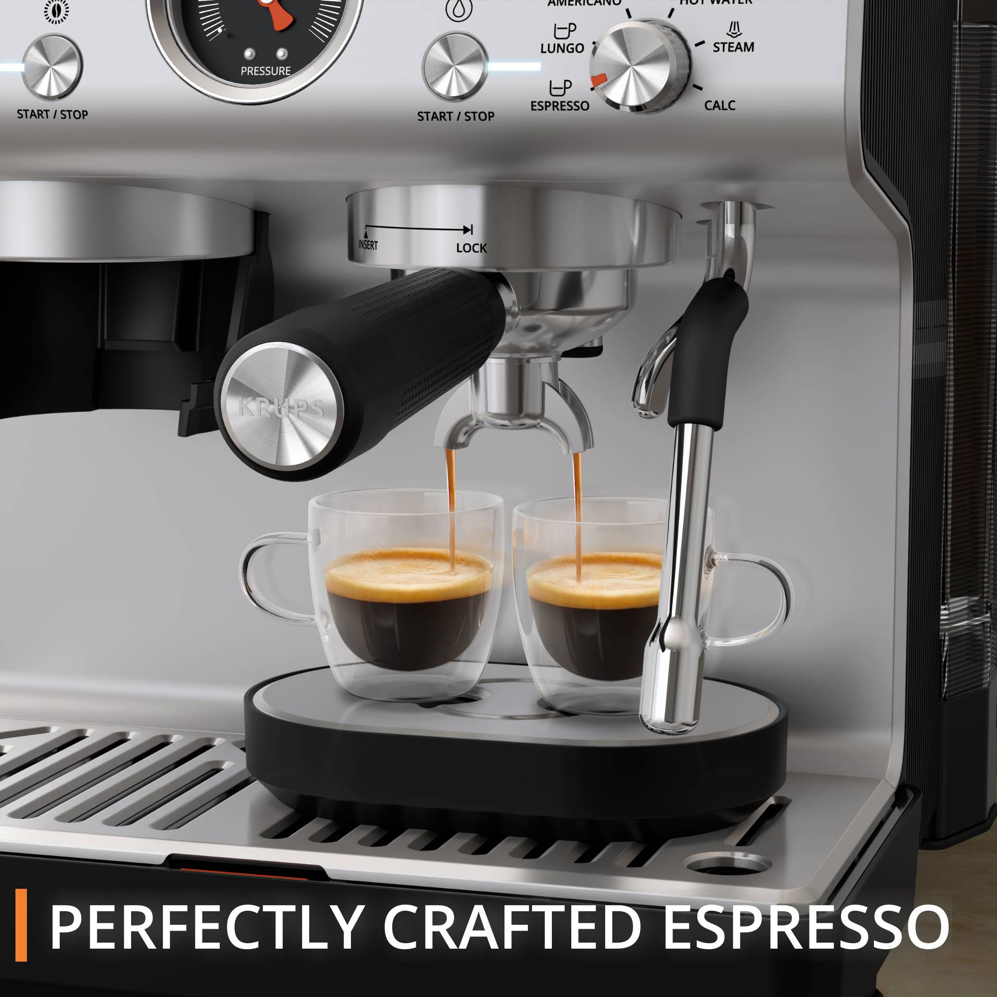 Precision XP801T Manuele espressomachine met molen