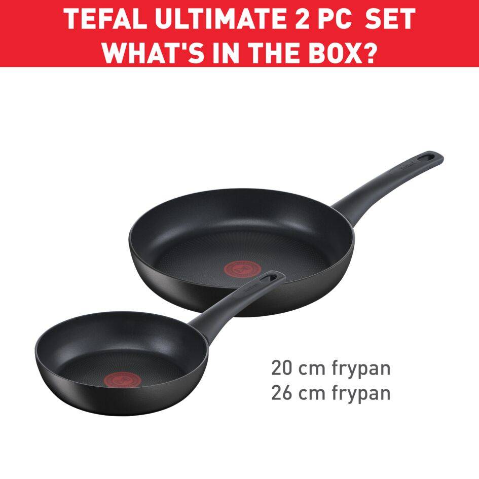 Ultimate On G2609002 Set de 2 poêles 20/26 cm - Induction