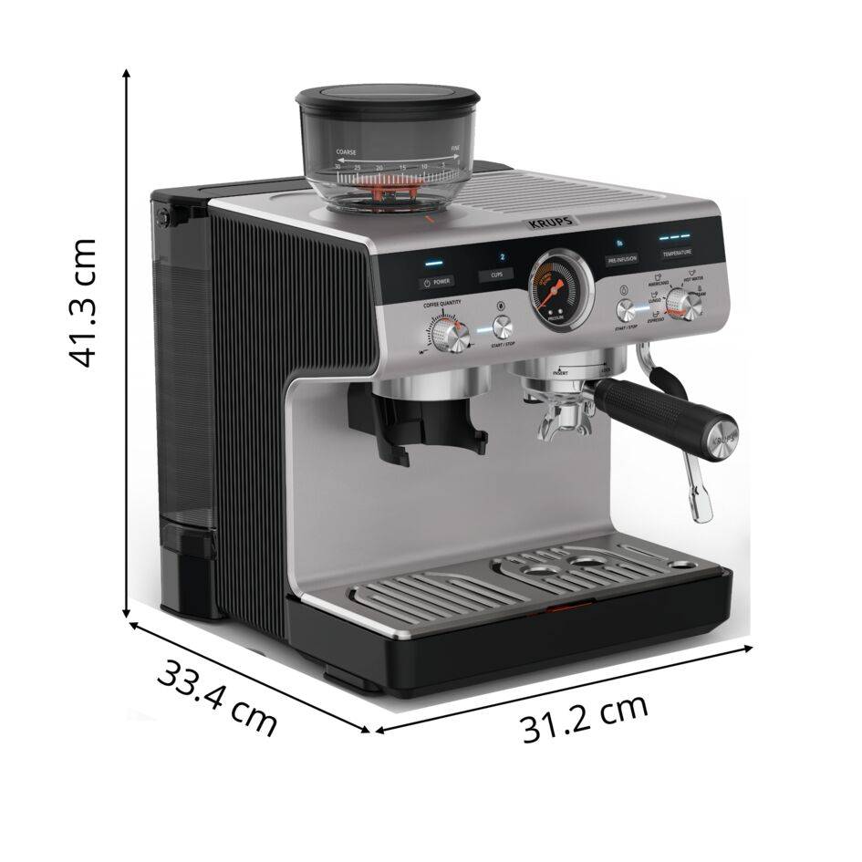 Precision XP801T Manuele espressomachine met molen