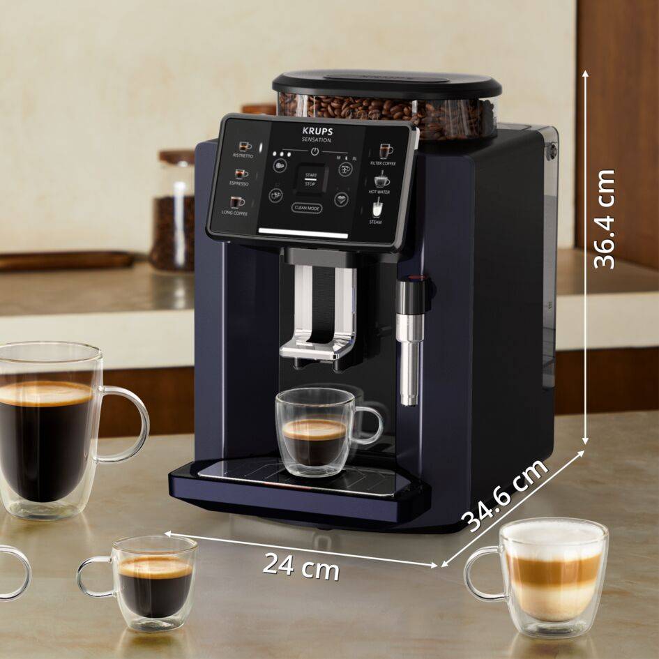 Sensation EA910B10 Machine à Espresso automatique à grains - 4 recettes de café - 1,7L