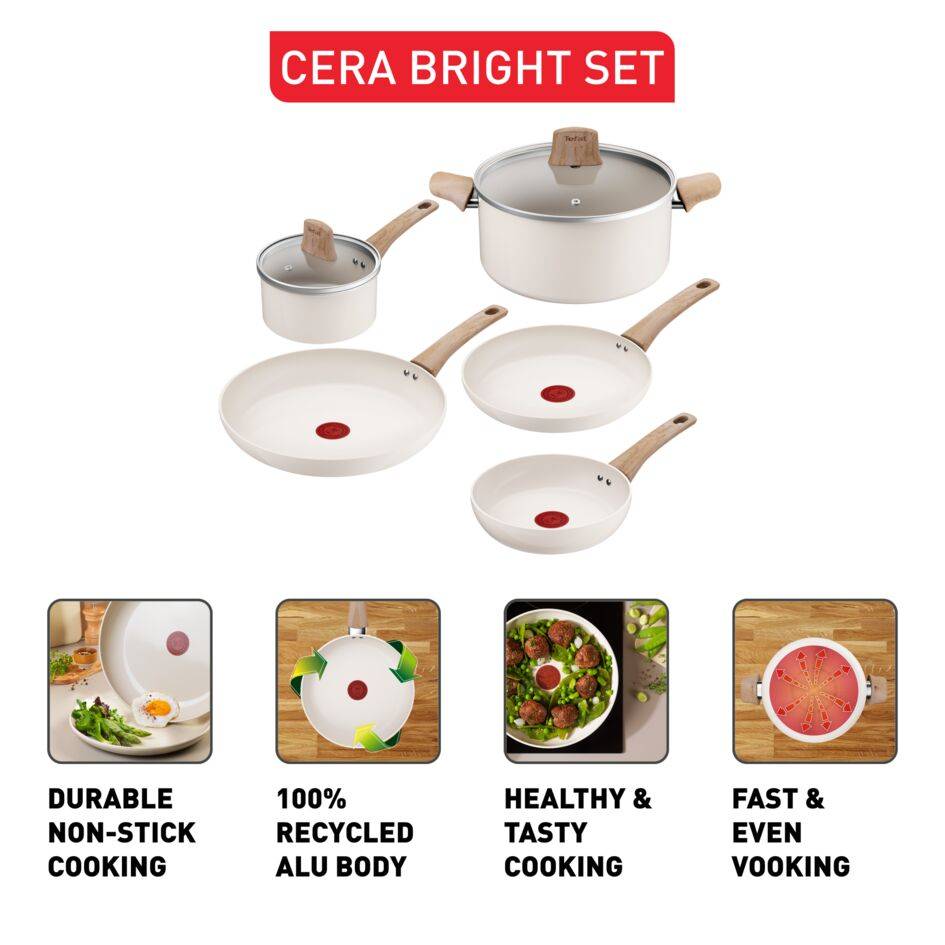 Cera Bright C445S504 Set de 7 pièces - Induction