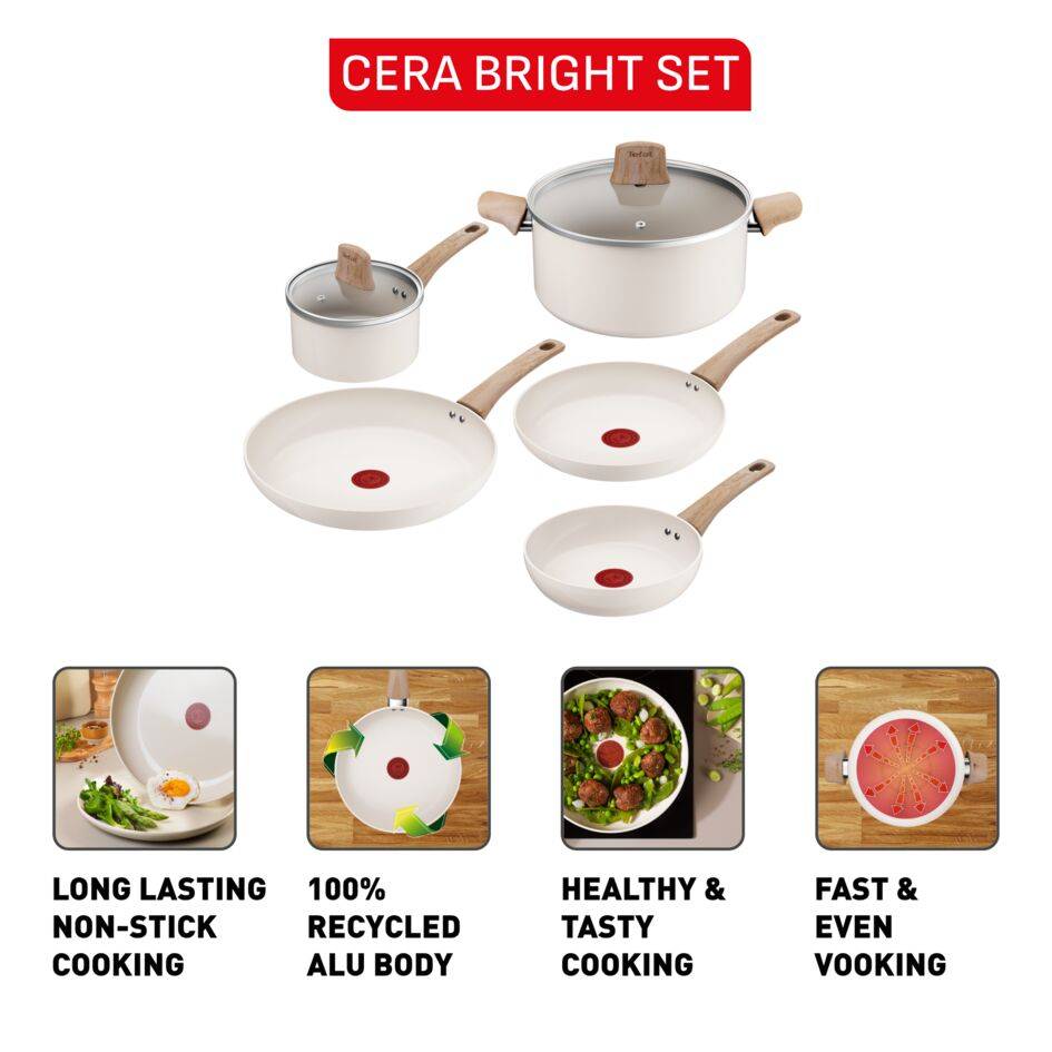 Cera Bright C445S504 Set de 7 pièces - Induction