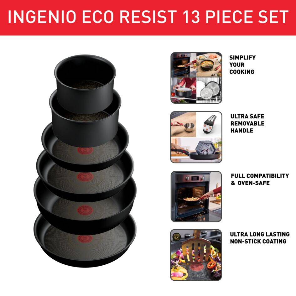Ingenio Eco Resist L3979542 13-delige set - Inductie