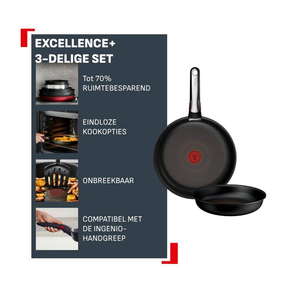 Ingenio Excellence+ P0009653 3-delige - Inductie