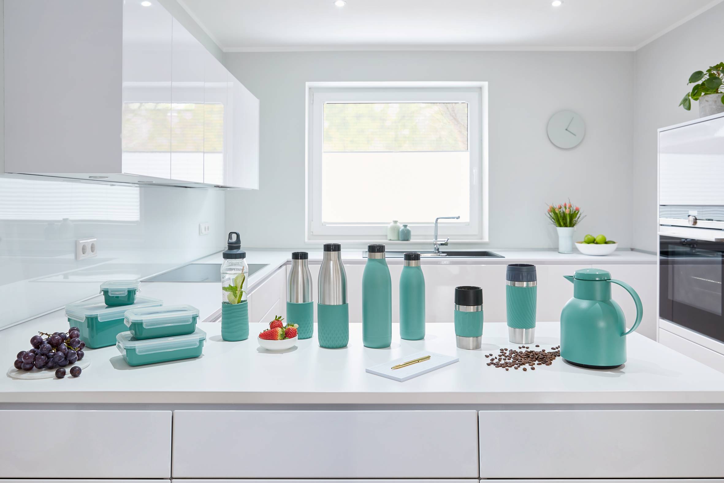 MasterSeal Color N1031010 Set de 4 boîtes de conservation - 0,20L / 0,55L / 0,80L / 2,2L