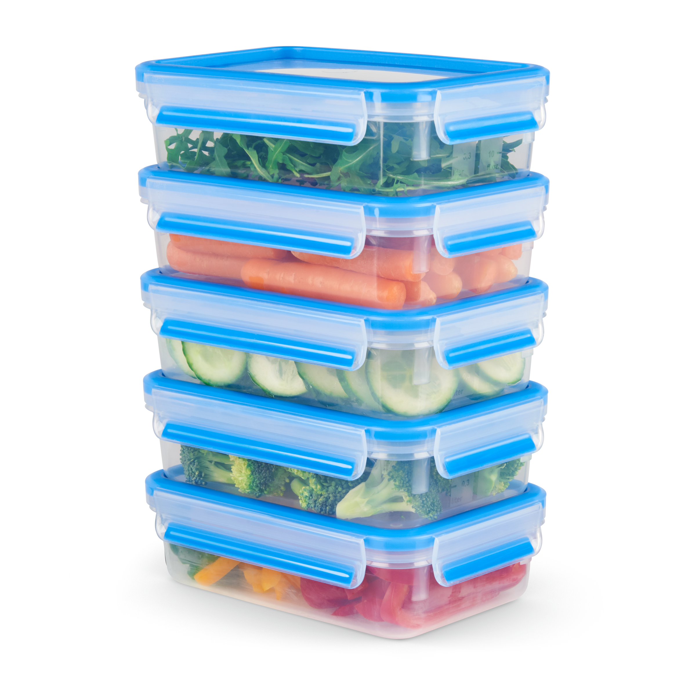 MasterSeal Fresh N1030710 Set van 5 bewaardozen - 0,8L