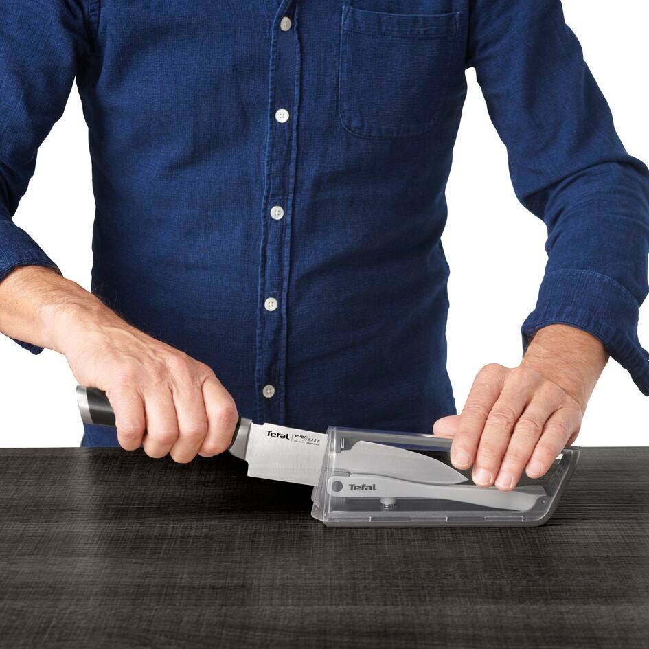 Ever Sharp K2569004 Couteau de chef 16,5 cm + aiguiseur