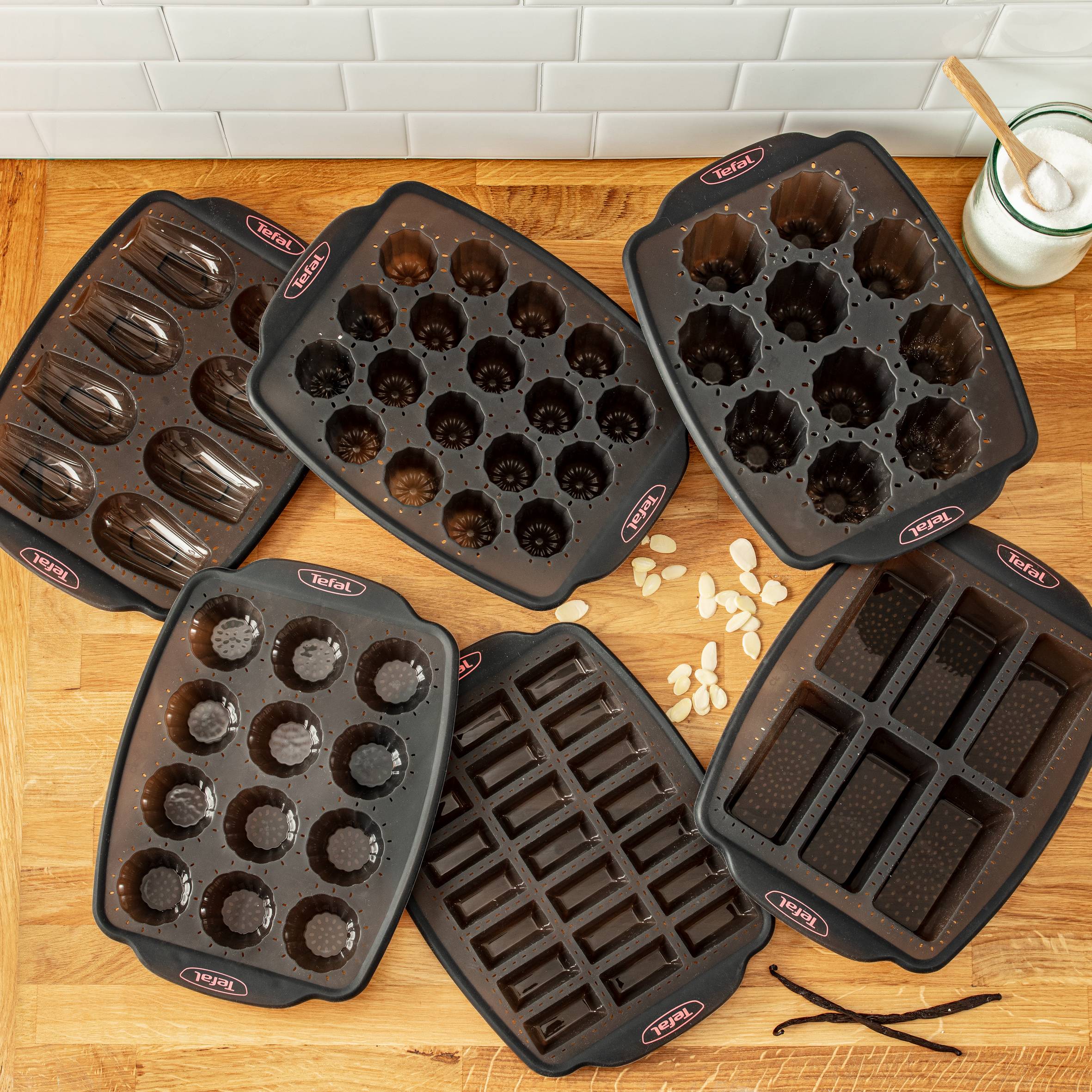 CrispyBake J4172014 10 cannelévormpjes silicone