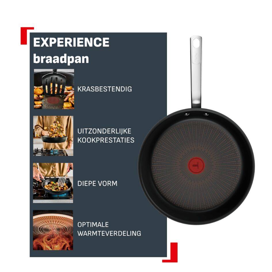 Experience G3340843 – Keramische koekenpan – 32 cm – Inductie