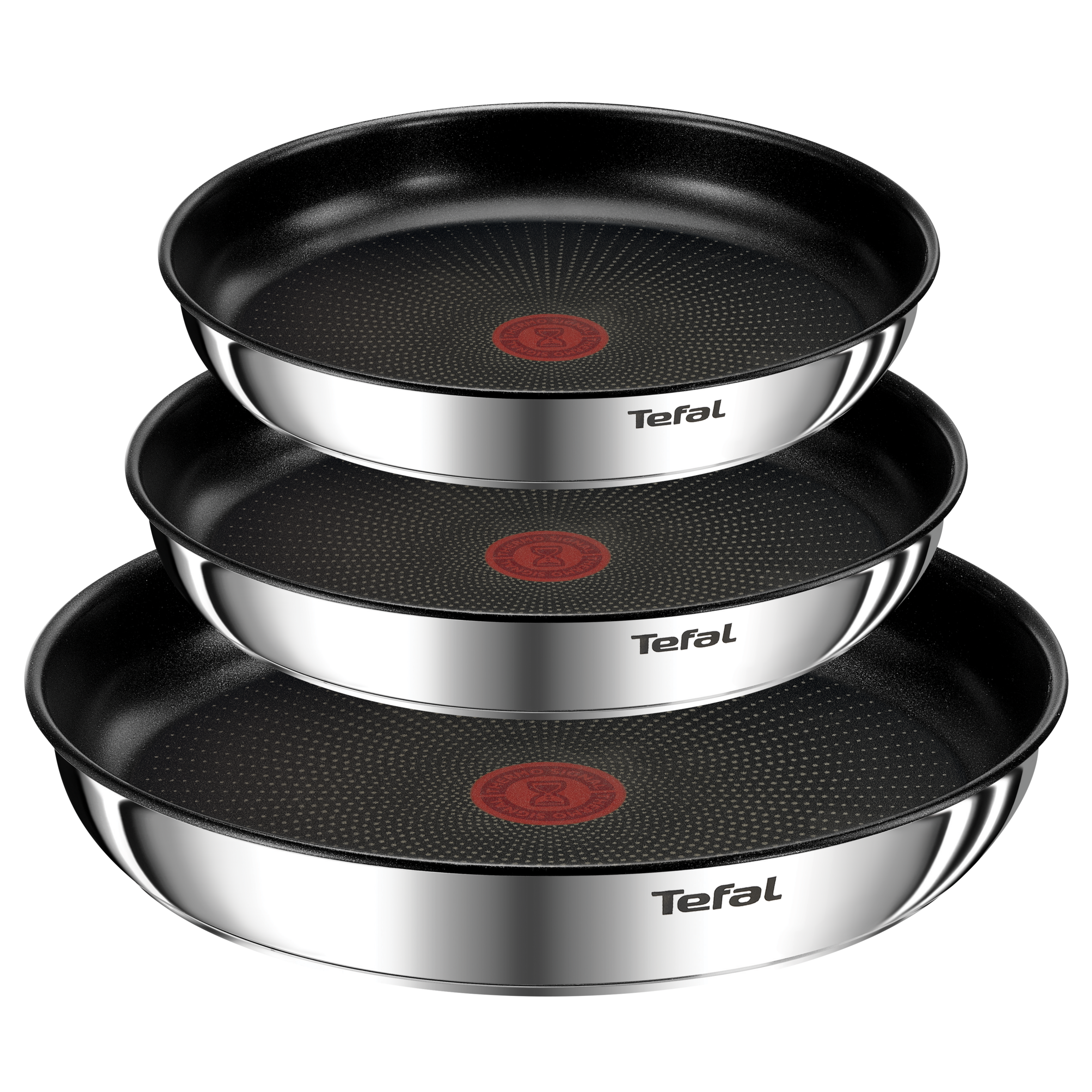 Ingenio Emotion L8974S45 Set de 3 poêles 22/24/28 cm + poignée amovible - Induction