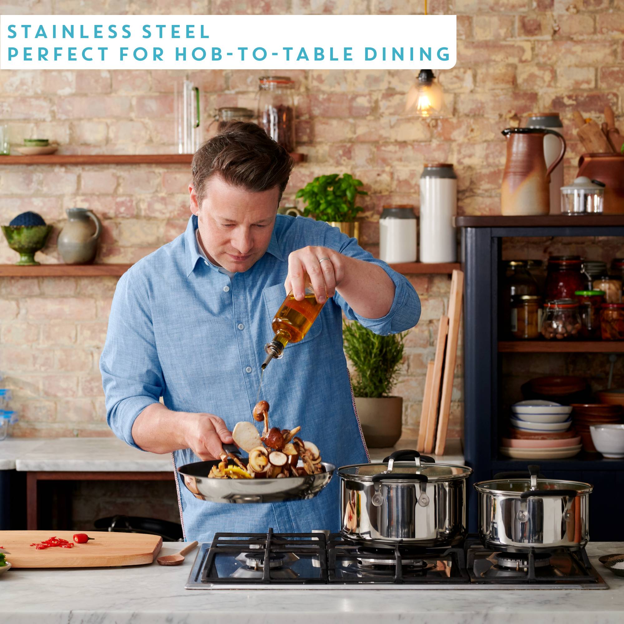 Ingenio Jamie Oliver E318S634 6-delige set – Inductie