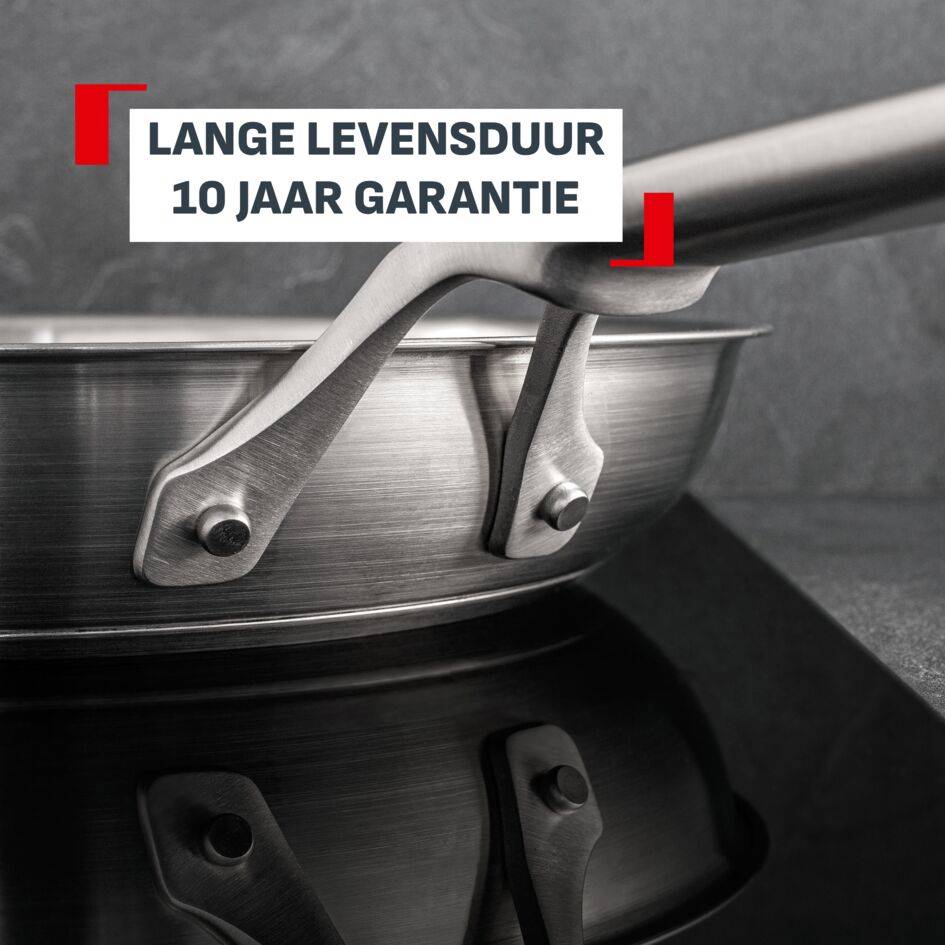 Extreme G7620404 Roestvrijstalen braadpan - 24 cm - Inductie
