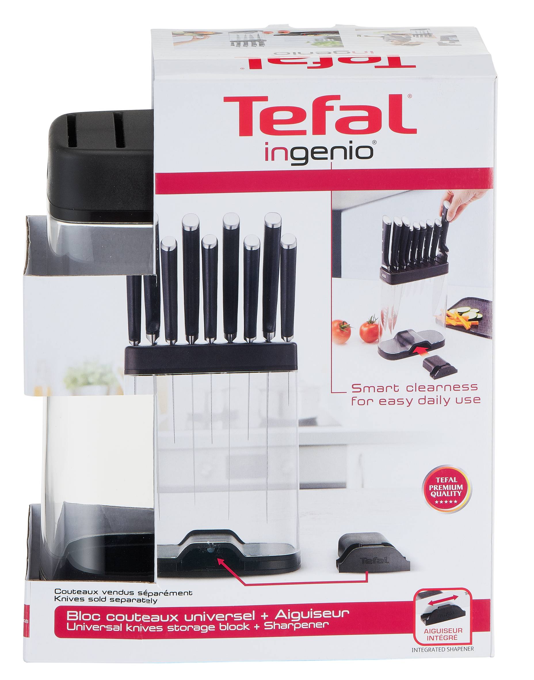 Ingenio K2350204 Set de 9 couteaux + bloc aiguiseur 