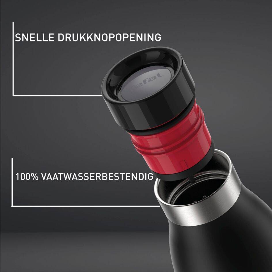 Bludrop Basic N3110910 Drinkfles - 0,7L - Zwart