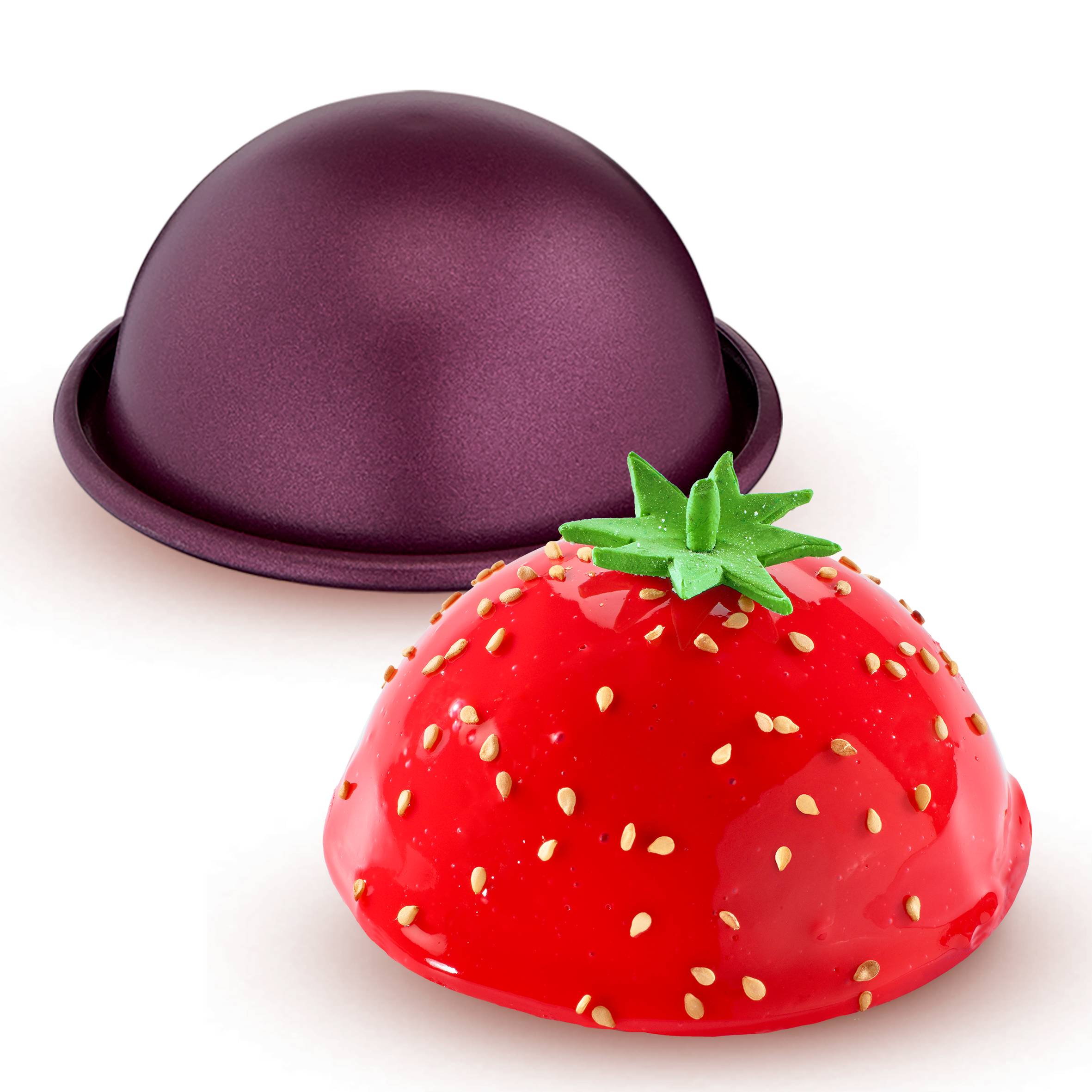 CreaBake J3069304 Set de 3 moules dôme - Cake Factory