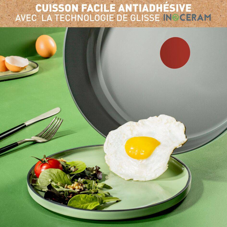 Renew On C4279132 Set de 3 poêles en céramique 20/24/28 cm - Induction