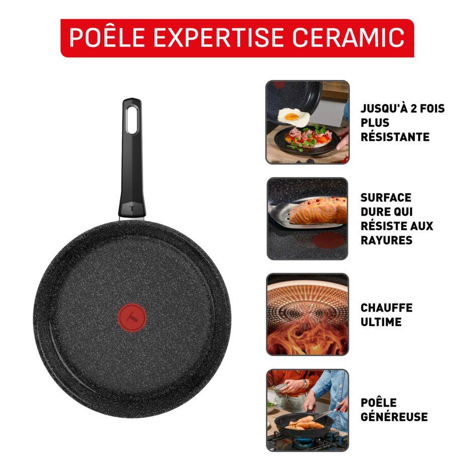 Expertise Ceramic G2020432 Poêle à frire - 24 cm - Induction
