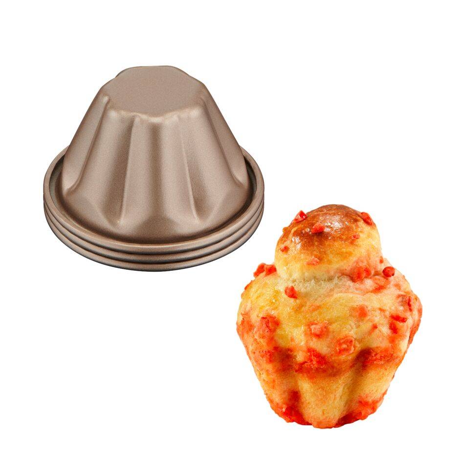 Creabake J3089304 Set van 3 briochevormen - Cake Factory