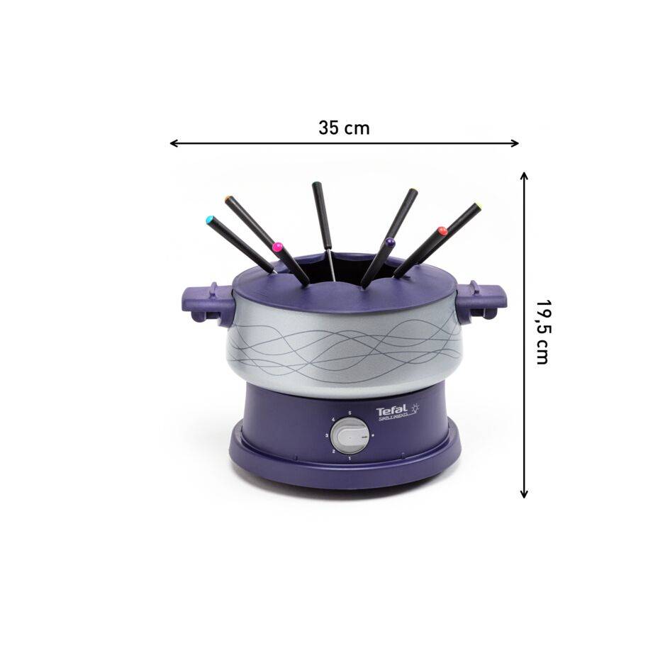 Simply Invents EF351412 Fonduetoestel + dienblad + schaaltjes - 8 personen