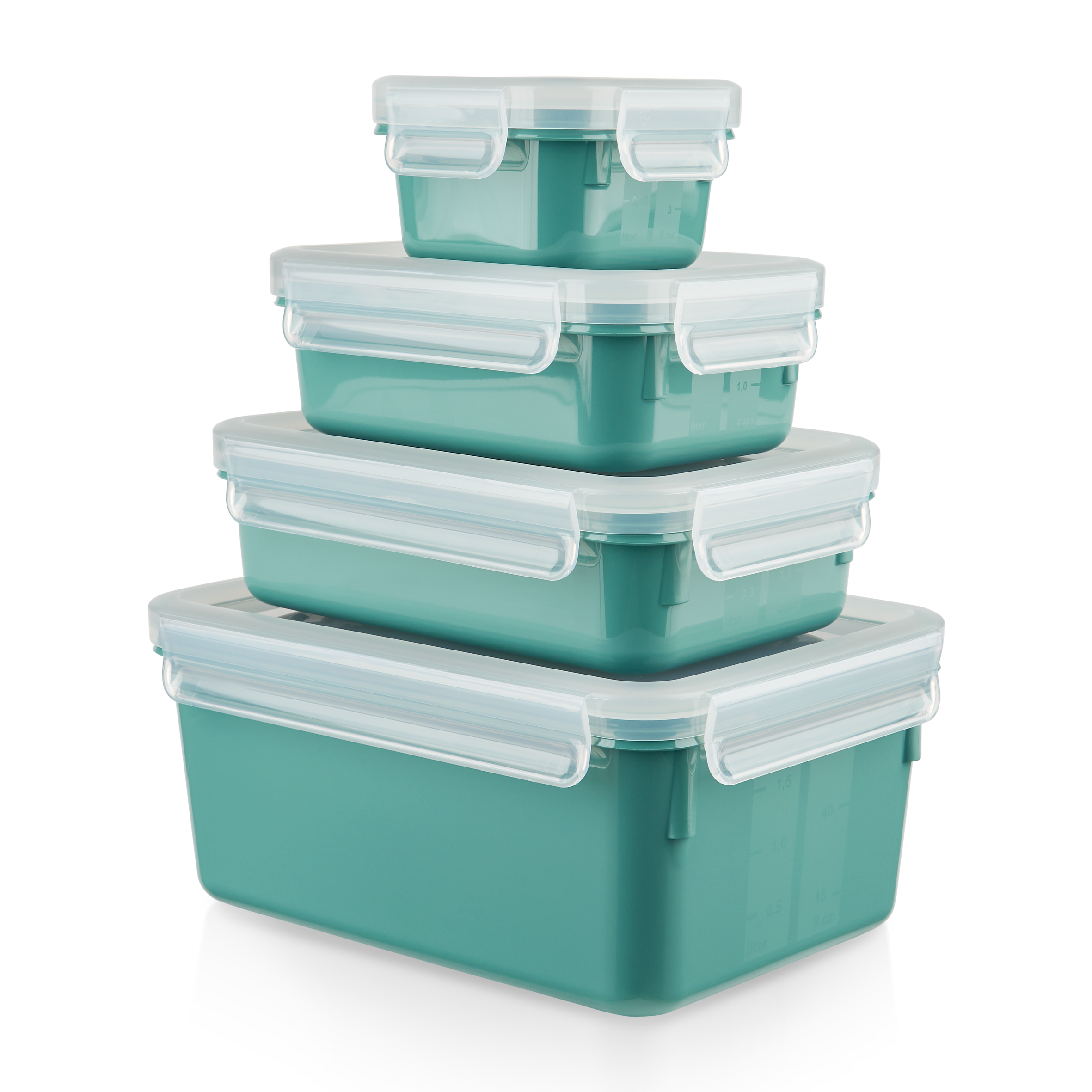 MasterSeal Color N1031010 Set de 4 boîtes de conservation - 0,20L / 0,55L / 0,80L / 2,2L