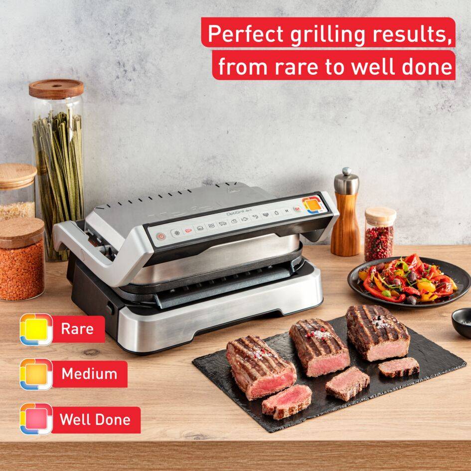OptiGrill 4-in-1 GC774D10 Intelligente Grill & Barbecue - 9 programma's