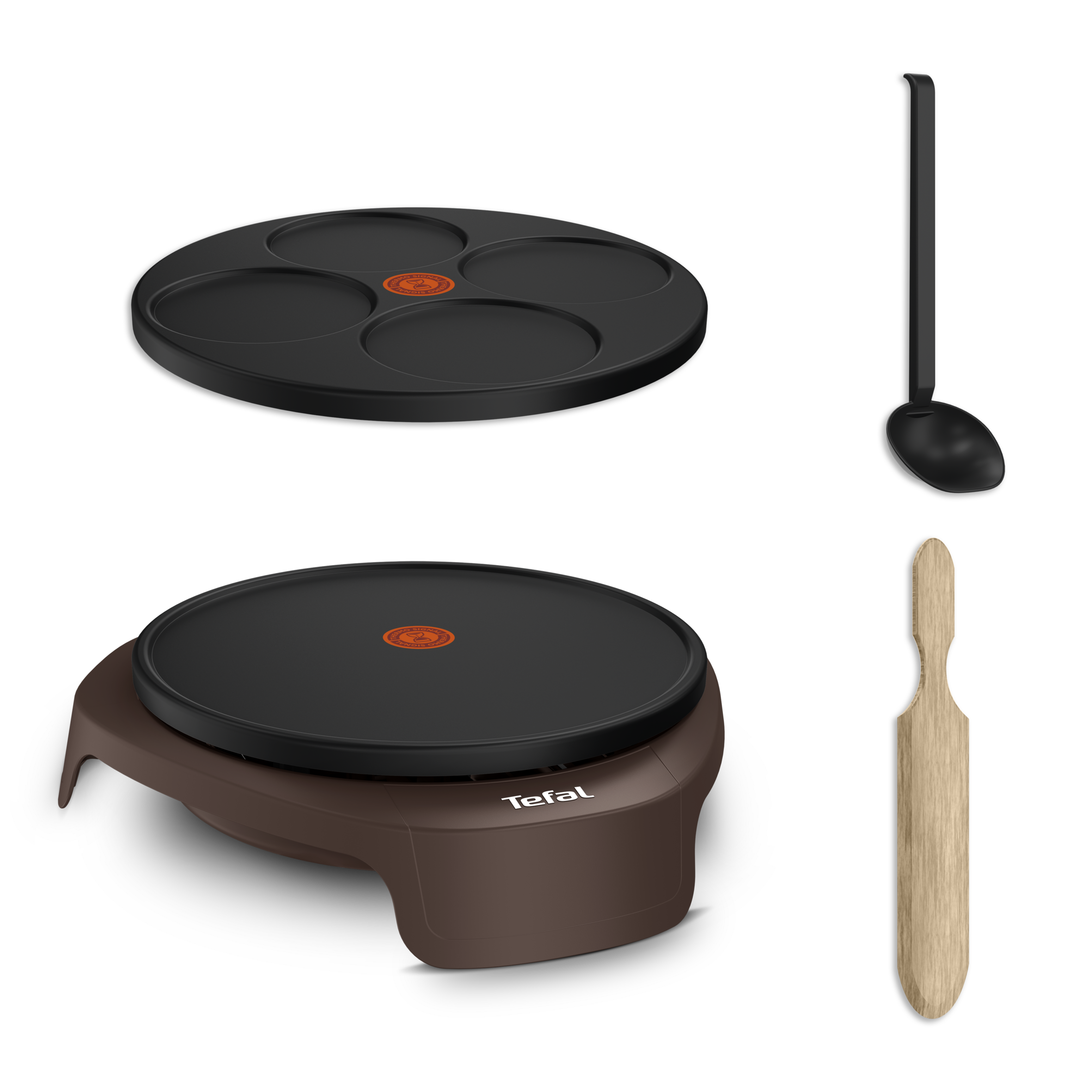 Crep'Party PY3229F0 - Appareil à crêpes - 2 grandes plaques amovibles